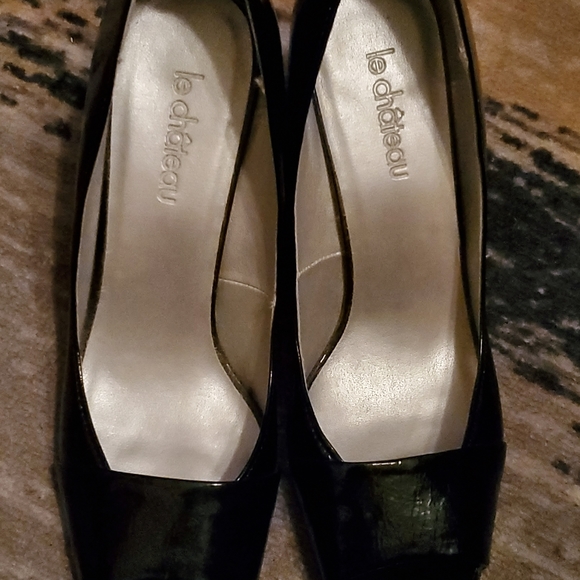 Black peep toe heels - Picture 5 of 5